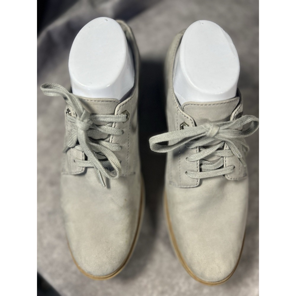 Timberland Women's Waterproof Oxford Shoes Gray Nubuck Lace Up Size 8 Hiking